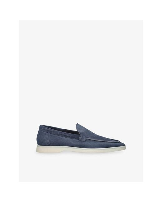 Aurélien Blue Yacht Suede Loafers for men