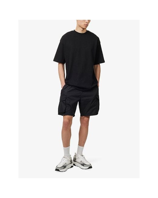 Arne Blue Relaxed-Fit Crew-Neck Cotton T-Shirt for men
