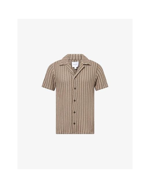 Raith Natural Salvador Camp-Collar Knit-Cotton Shirt for men
