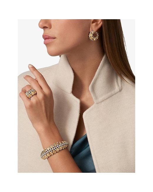 Cartier Metallic Grain De Café 18Ct And 1.67Ct Diamond Earrings