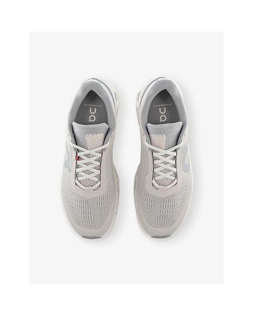 On Shoes White Cloudmster Mesh Trainers for men