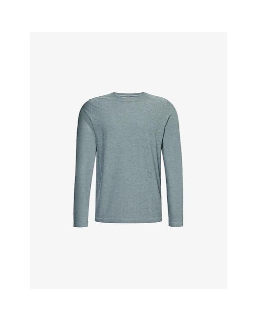 vuori Blue Strato Tech Brand-patch Regular-fit Stretch-woven T-shirt X for men