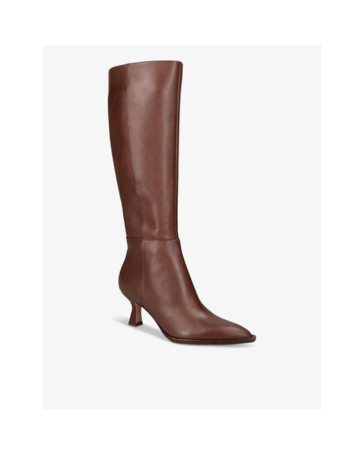 Dolce Vita Brown auggie Leather Heeled Knee-high Boots