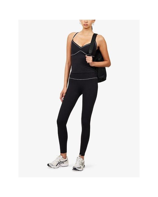 WE Are Tala Blue Dayflex Contrast Sweetheart Stretch-Woven Vest