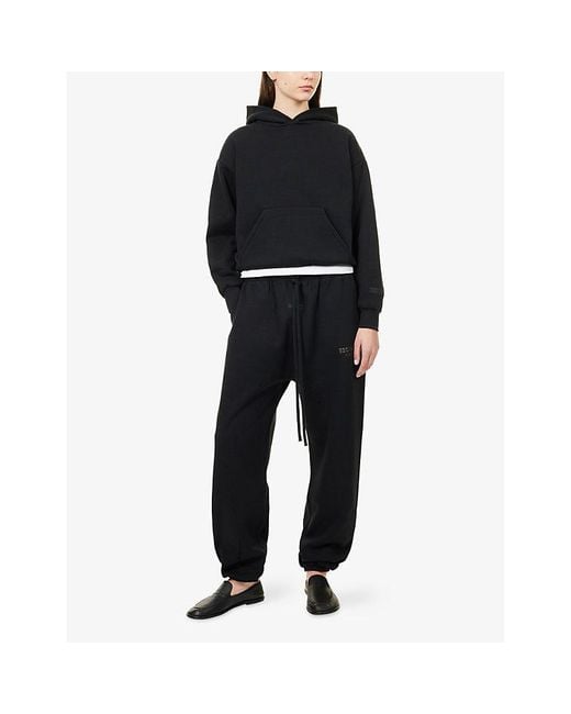 Fear Of God Blue Drawstring Relaxed-Fit Cotton-Blend Jogging Bottoms