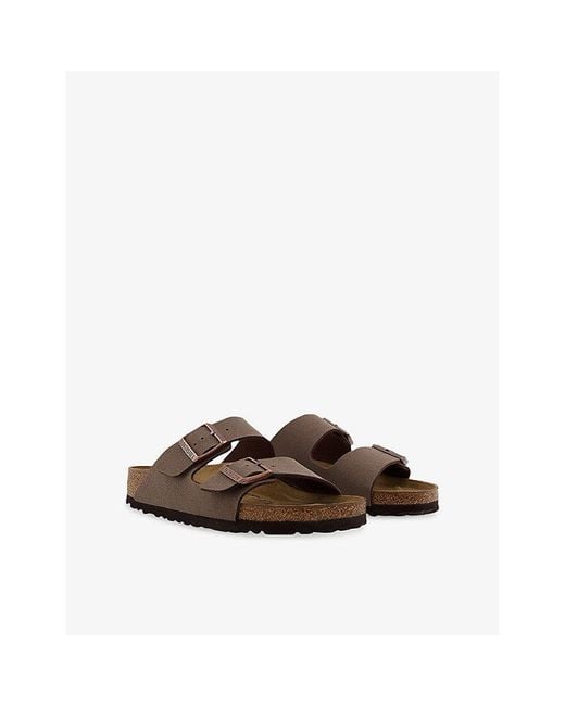 Birkenstock Brown Arizona Faux-Leather Sandals