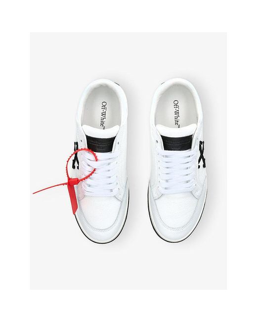 Off-White c/o Virgil Abloh White New Low Vulcanized Leather Low-Top Trainers for men