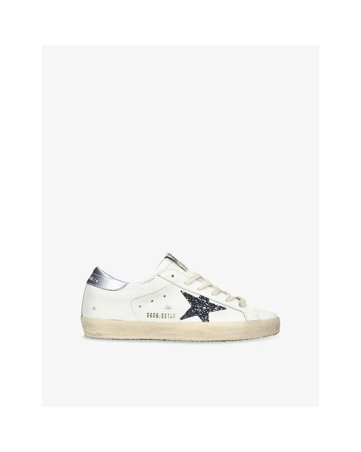 Golden Goose Deluxe Brand White Super-Star Leather Low-Top Trainers