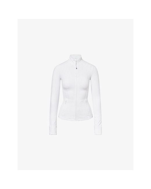 lululemon athletica White Define Nulu High-Neck Stretch-Woven Jacket