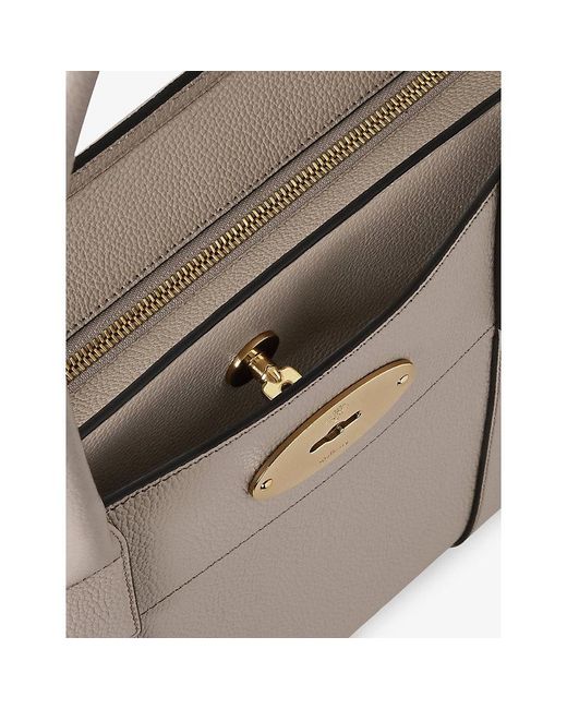Mulberry Gray Bayswater 9 To 5 Leather Shoulder Bag