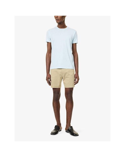 Tom Ford Natural Tailored Cotton-Blend Shorts for men