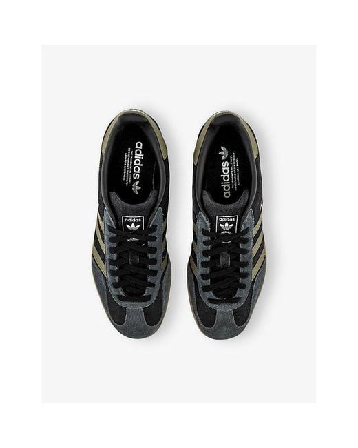 Adidas Black Gazelle Indoor Suede Trainers for men