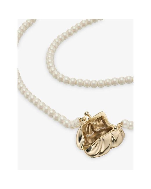 Weekend by Maxmara White Pasticcino Pendant Necklace