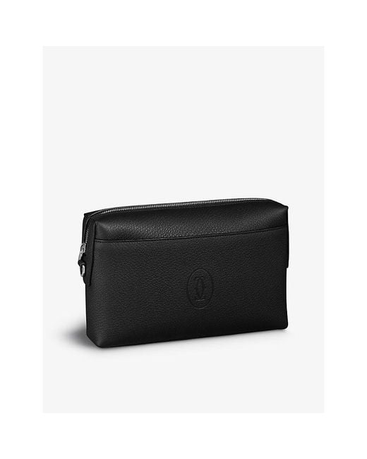 Cartier Black Must De Leather Pouch
