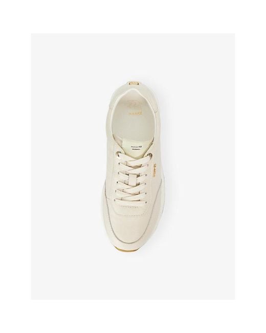 Dune White Ettah Leather Trainers