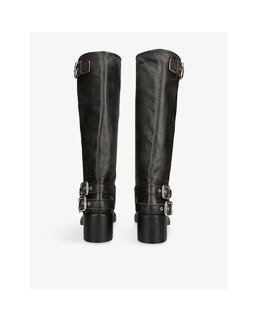 Chloé Black Dakota Leather Knee Boots