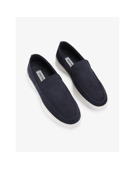 Steve Madden Blue Leyton Suede Loafers for men