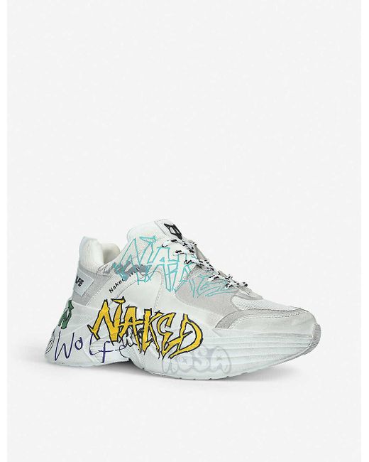 Naked Wolfe Titan Sneakers in White for Men | Lyst