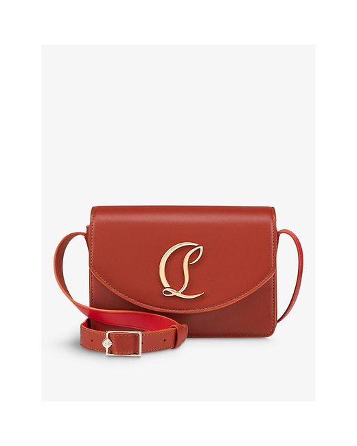 Christian Louboutin Red Loubi54 Small Leather Crossbody Bag