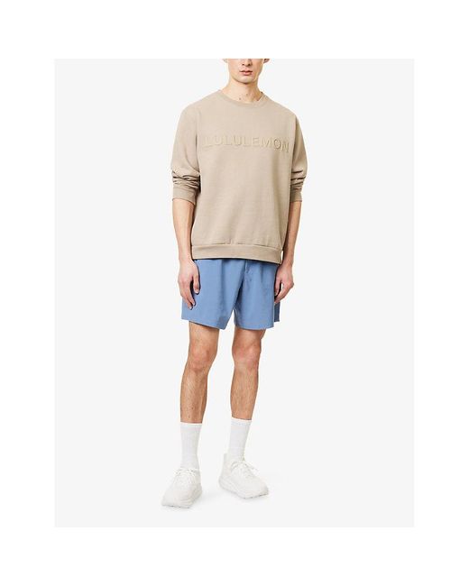 lululemon athletica Blue Pace Break 7' Stretch-Woven Shorts for men