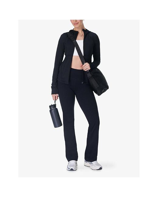 Sweaty Betty Blue Power 32 Workout Stretch-Jersey Bootcut Trousers