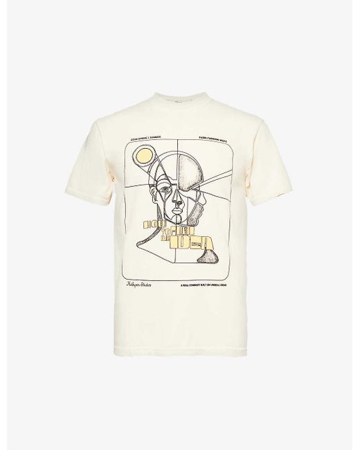 Kidsuper White Idea Graphic-print Cotton-jersey T-shirt X for men
