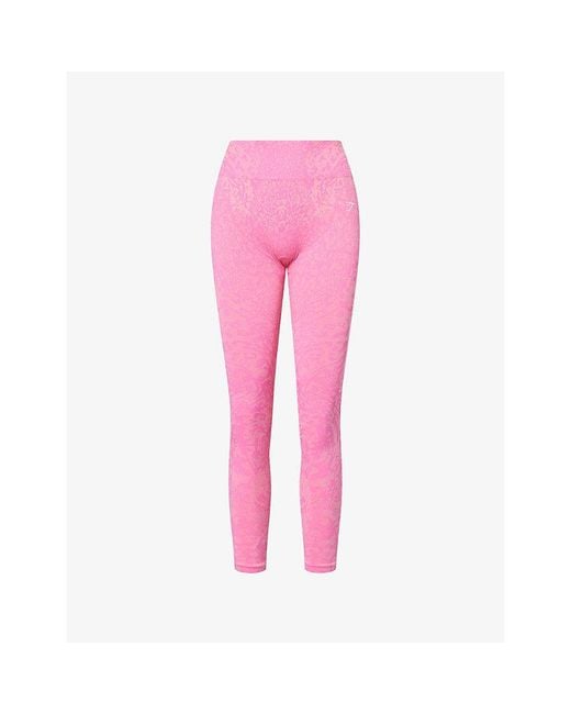 GYMSHARK Pink Adapt Animal X Whitney Leggings