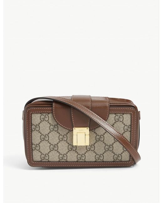Gucci Natural GG Mini Bag With Clasp Closure for men