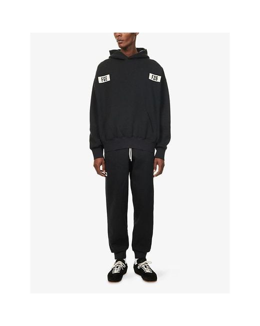 Fear Of God Black F26 Classic Fleece Cotton-Jersey Jogging Bottoms for men