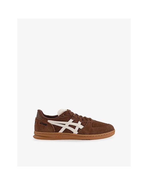Asics Brown Skyhand Og Suede Trainers