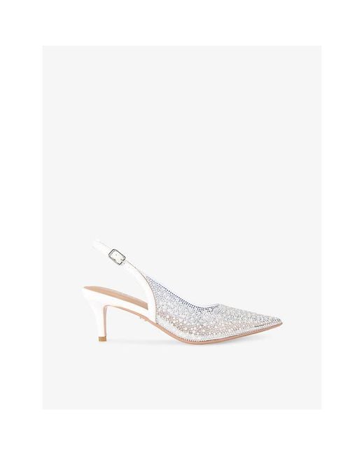 Carvela Kurt Geiger White Positano Vinyl Courts