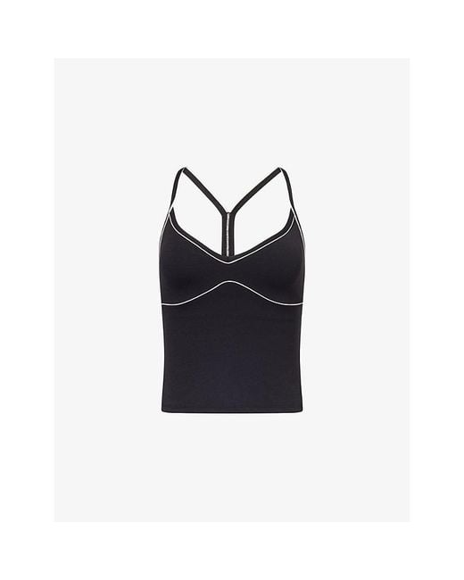 WE Are Tala Blue Dayflex Contrast Sweetheart Stretch-Woven Vest