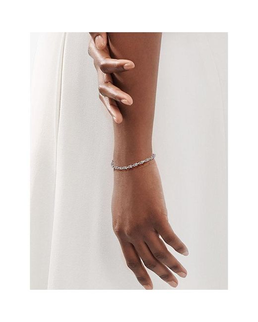 Tiffany & Co Metallic Tiffany Hardwear Sterling- Link Bracelet