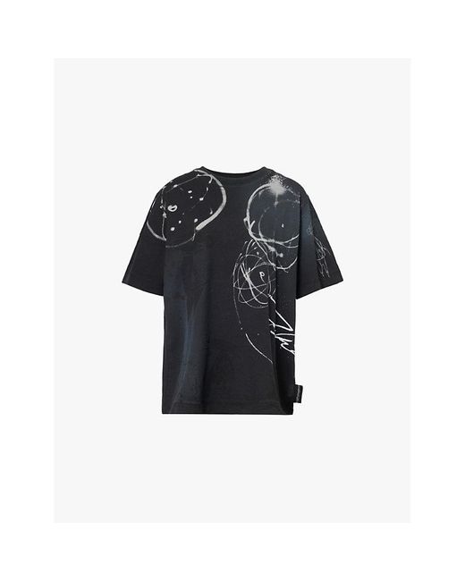 Marc Jacobs Blue X Futura Big Graphic-Pattern Cotton-Jersey T-Shirt for men