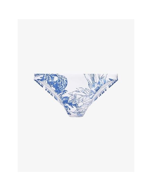 Melissa Odabash Blue Prague Bikini Bottoms