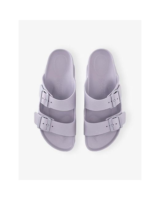Birkenstock Purple Arizona Two-Strap Rubber Sandals