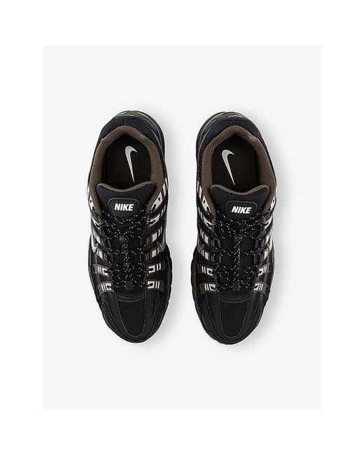 Nike Black P-6000 Mixed-Material Trainers for men