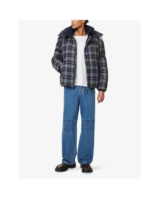 Loewe Blue Logo-Anagram Baggy Denim Jeans for men