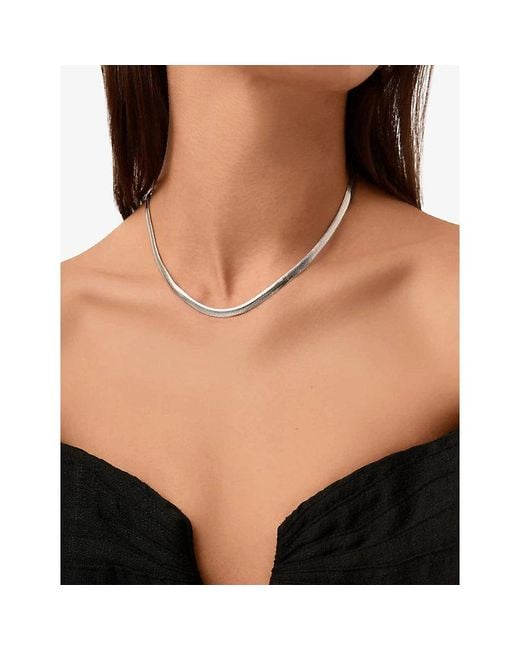 Missoma Metallic Classic Snake Platinum Pvd Plated Stainless-Steel Chain Necklace