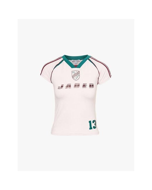 【JADED LONDON】No.13 Football ベビーTシャツ 送料・関税込み 関税込【JADED LONDON】No. 13 フットボール ベビーT ピンク