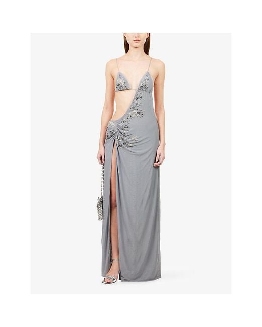grey jaded london dress Jaded London Grey Fringe Dress by Jaded London