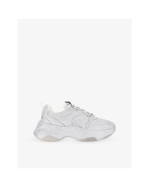 Kurt Geiger White Starlight Suede Trainers