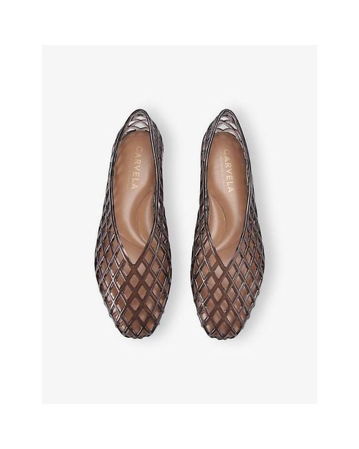 Carvela Kurt Geiger Black Gelina Jelly Flats