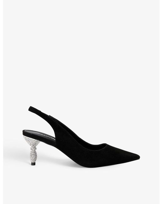 dune black slingbacks