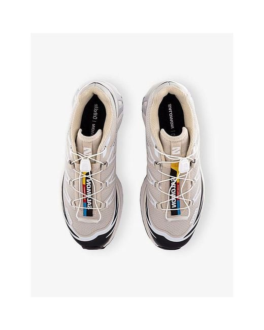 Salomon White Xt-6 Woven Trainers for men