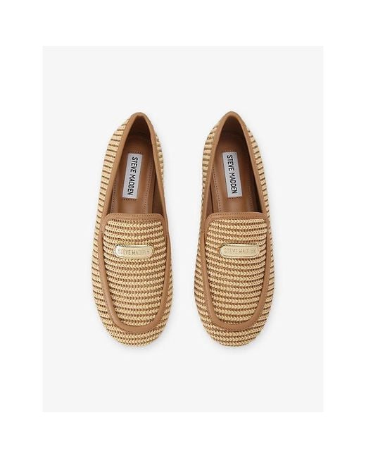 Steve Madden Natural Ridgeview Raffia Loafers