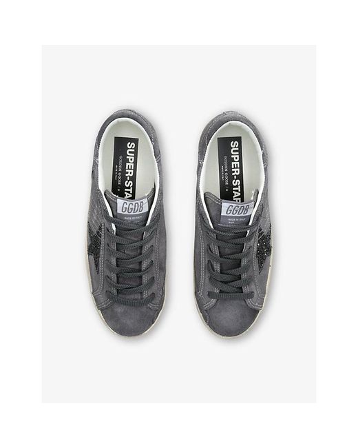 Golden Goose Deluxe Brand Gray Super Star 60661 Suede Trainers