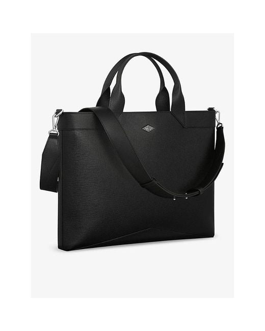 Cartier Black Losange Leather Document Holder for men
