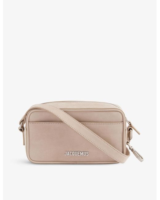 Jacquemus Le Suede Crossbody Bag in Dark Beige (Natural) Lyst