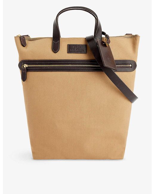Polo Ralph Lauren Metallic Brand-patch Canvas Tote Bag for men